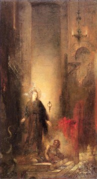  Symbolism Oil Painting - st margaret Symbolism biblical mythological Gustave Moreau